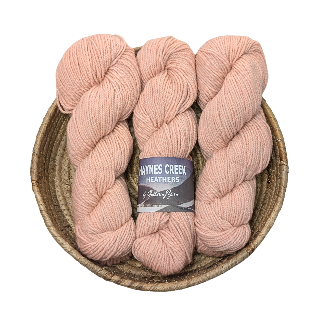 Gathering yarn - Haynes Creek Heathers